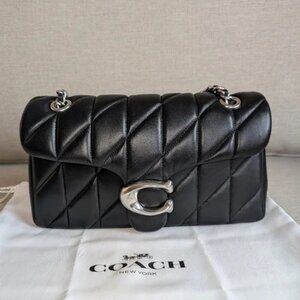 Coach tabby shoulder bag 26 with quilting black